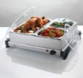 CK1004 - 3 Pan Dry Heat Buffet Server