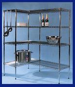 4 Tier Chrome Racking