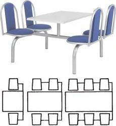Frovi Aero Heavy Duty Single Entry Fast Food Seating
