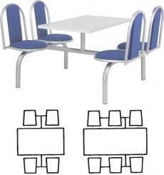 Frovi Aero Heavy Duty Double Entry Fast Food Seating