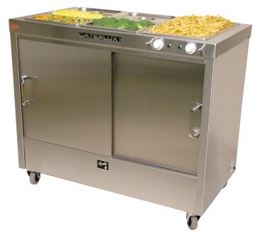 Caterlux Apollo Static Hot Cupboard With Dry Heat Bain Marie Top