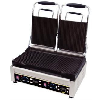 Apollo ACGD-R Double Ribbed Contact Grill