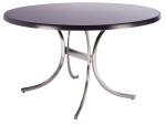 Frovi C30V Large Round Dining Table With Moulded Top In Wenge