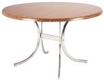 Frovi C30V Large Round Dining Table With Moulded Top In Zebrano