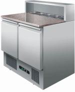 Forcar PS900 Granite Top 2 Door Prep Counter With Gastro Well CK0409