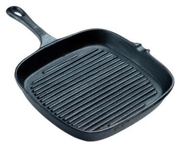 Cast Iron Square Ribbed Skillet - COOK0006