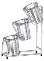 Craven CPH3S Chrome Plated Cutlery Pot Holders