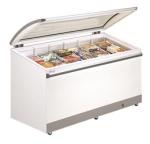 Scanfrost CSD606C Curved Lift Up Lid Showcase Chest Freezer