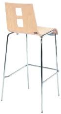 Frovi Matrix B35 Bar Stool in Beech 
