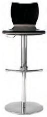 Frovi Shell W39HS Bar Stool in Wenge