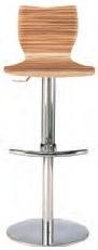 Frovi Shell Z39HS Bar Stool in Zebrano