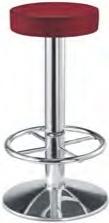 Frovi Go G20U/FB Swivel Pedestal Bar Stool With Upholstered Seat Top