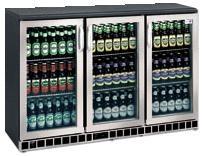 Gamko MG315 Stainless Steel Door & Kick Plate Triple Door Bottle Cooler