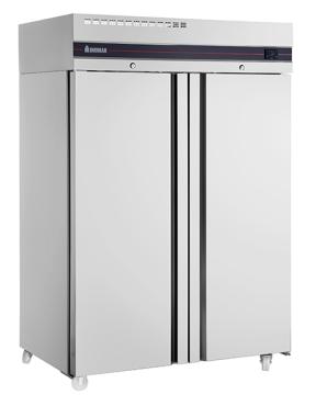 Inomak CF2140/SL Double Door Slim Stainless Steel Freezer