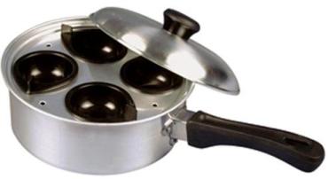 Aluminum 4 Cup Egg Poacher & Lid - L0499
