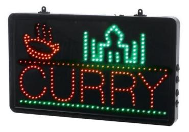 LED Light Up Curry Sign LD021