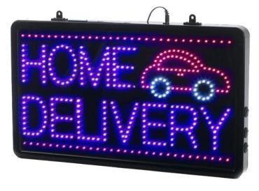 LED Light Up Home Delivery Sign LD022
