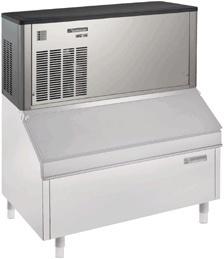 Scotsman MC16 Cube Ice Machine & B550 Storage Bin - 170kg/24hr