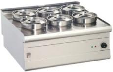 Parry PDB6 6 Pot Stainless Steel Bain Marie
