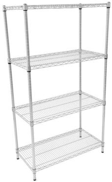 Perma Plus 4 Tier 1625mm High Racking With Wire Shelving