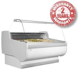 Interlevin Porto Serve Over Counter Curved Glass