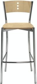 Frovi T076HS Bar Stool In Beech