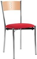 Frovi T076U/FB Triple Dining Chair With Upholstered Seat