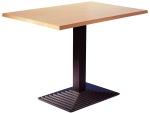 Frovi T7004 Rectangular Stepped Dining Table With Moulded Top In Beech