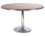 Frovi T7006C Large Round Dining Table With Moulded Top In Zebrano