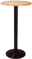 Frovi T7502 Stepped Poseur Table With Moulded Top In Beech