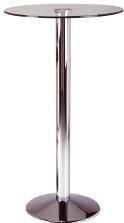 Frovi T7505C Poseur Table With Glass Top