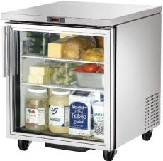 True TUC-27G Stainless Steel Undercounter Display Fridge