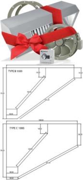 Parry 1000mm Deep Commercial Extraction Canopy Value Pack