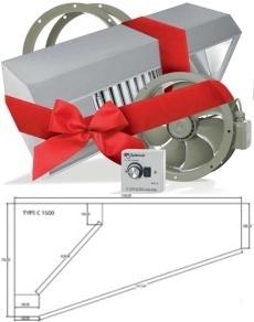 Parry 1500mm Deep Commercial Extraction Canopy Value Pack