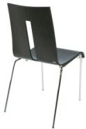 Frovi W50 Slot Back Dining Chair In Wenge