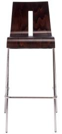 Frovi W55 Bar Stool In Wenge With Slot Back