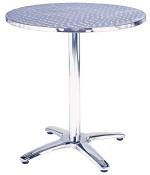 Frovi WA1-4 Aluminium Table With Stainless Steel Top (4-Star Base)