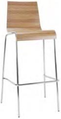 Frovi Z65 Bar Stool In Zebrano