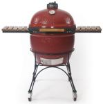 Kamado BigJoe Ceramic Grill with Cart & Side Shelves