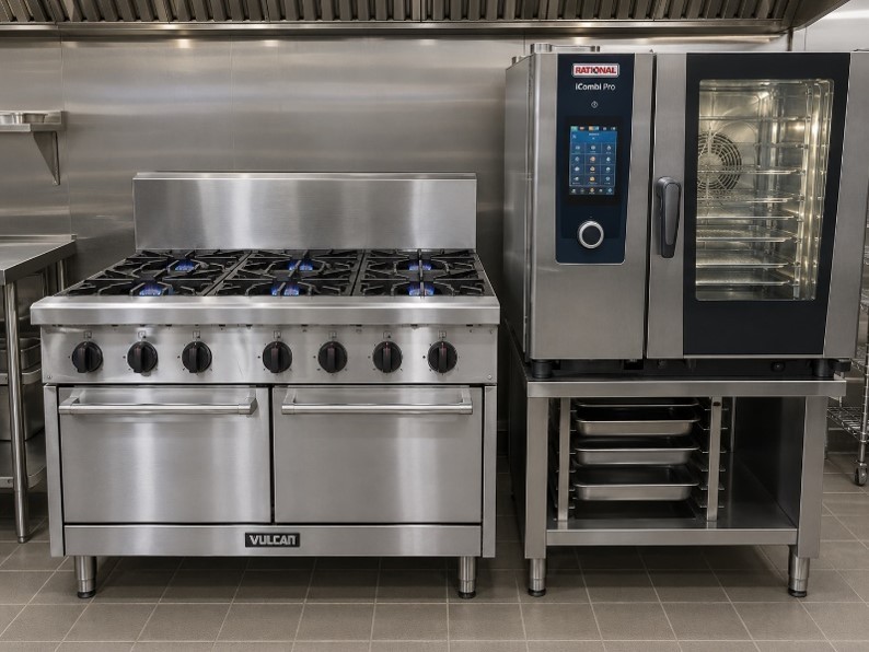 Combi next to a 6-Burner Cooker 