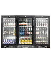 Cater-Cool CK0503LED Commercial Triple Hinged Door Bottle Cooler with LED Lighting. 900mm.