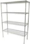 Bright Chrome Wire Shelving