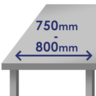 Flat Packed - Depth 750 - 800mm