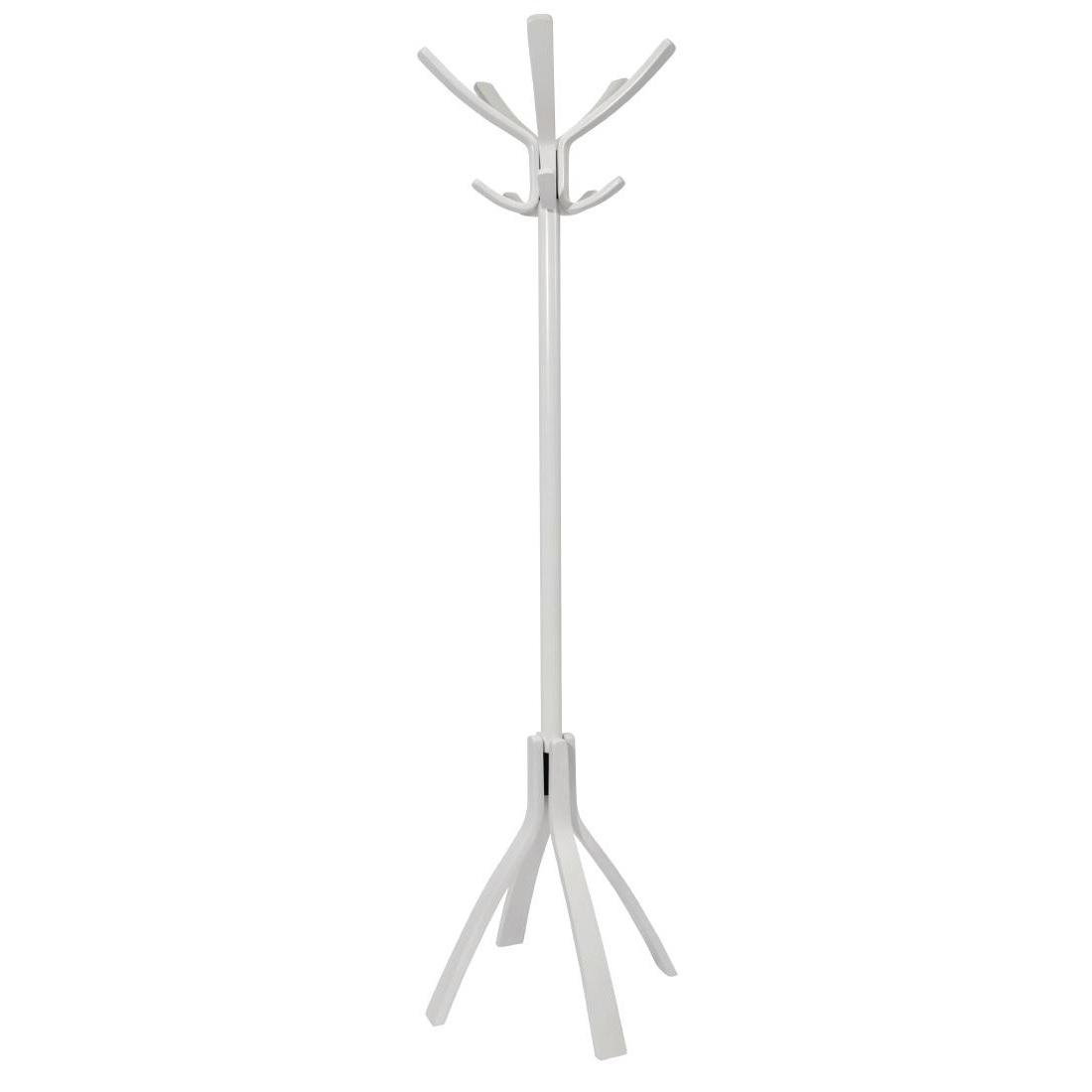 CB052 White Wooden Coat Stand
