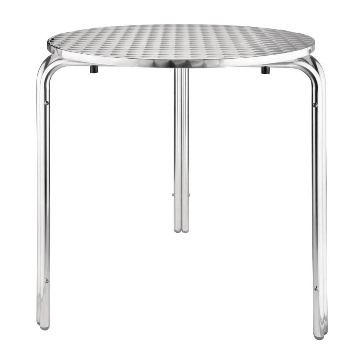 Bolero CG836 Round Stainless Steel Bistro Table 700mm