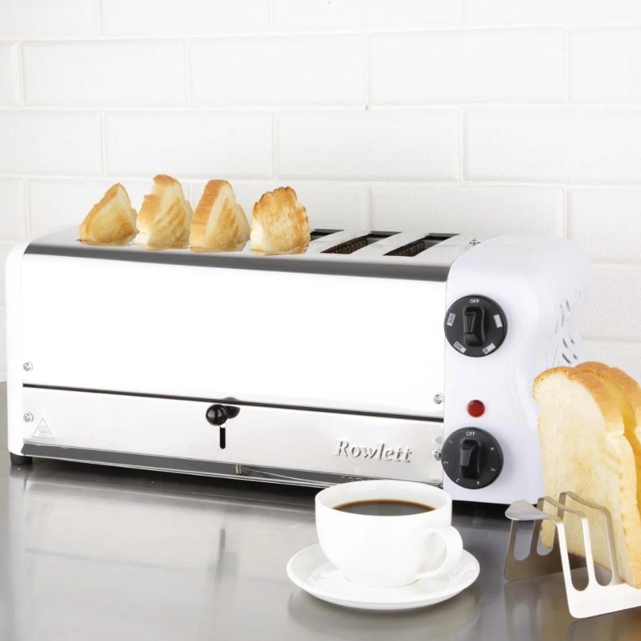 6Slot Toaster Rowlett Esprit White Caterkwik