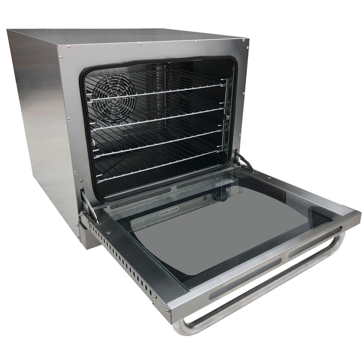 CaterCook CK0303 Commercial Electric Convection Oven 4 x 18" x 13" Half Size Tray Capacity
