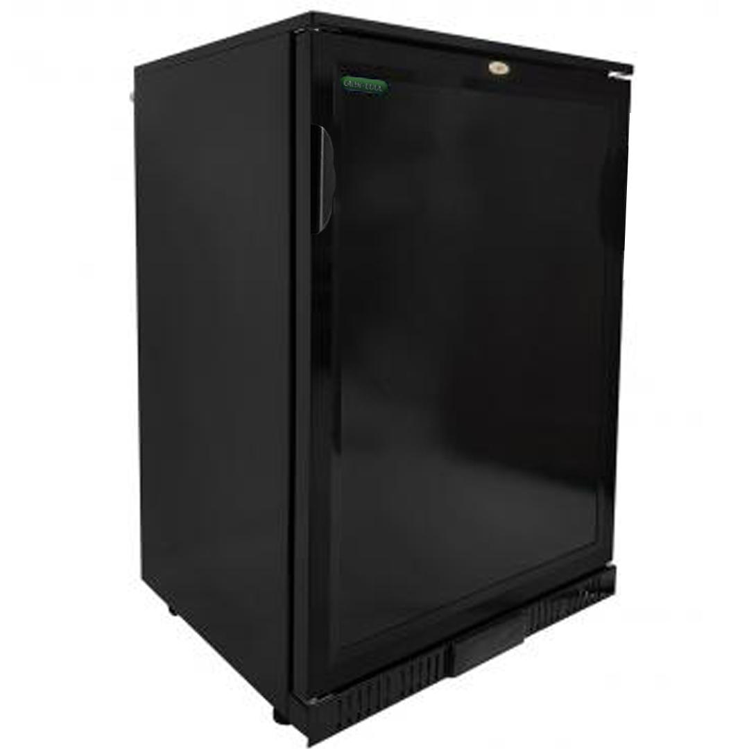 CaterCool CK0500SD Commercial Single Solid Door Black Bottle Cooler