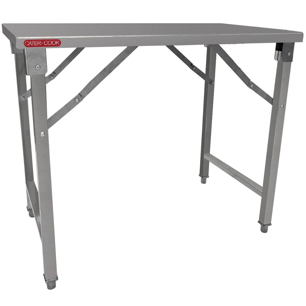 Folding stainless steel workbench store