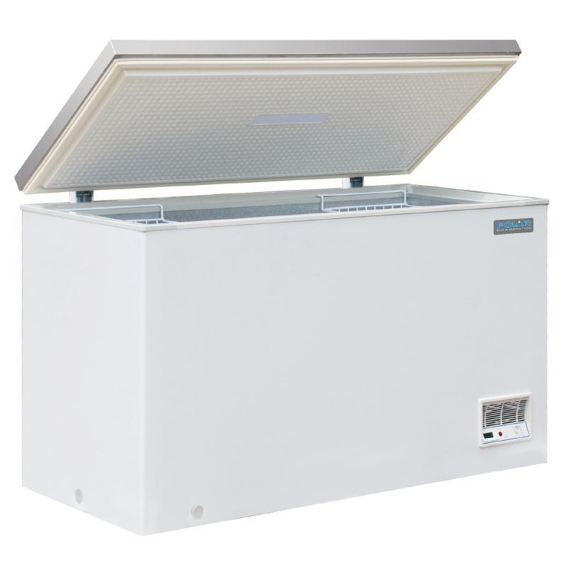 Polar 385 Litre Stainless Steel Lid Chest Freezer